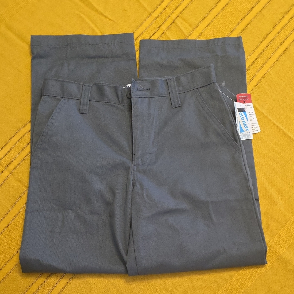Boys Gray Dress Pants - Classic Straight Fit